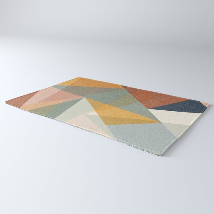 modern triangle mosaic - multi Rug Gallery Image 3