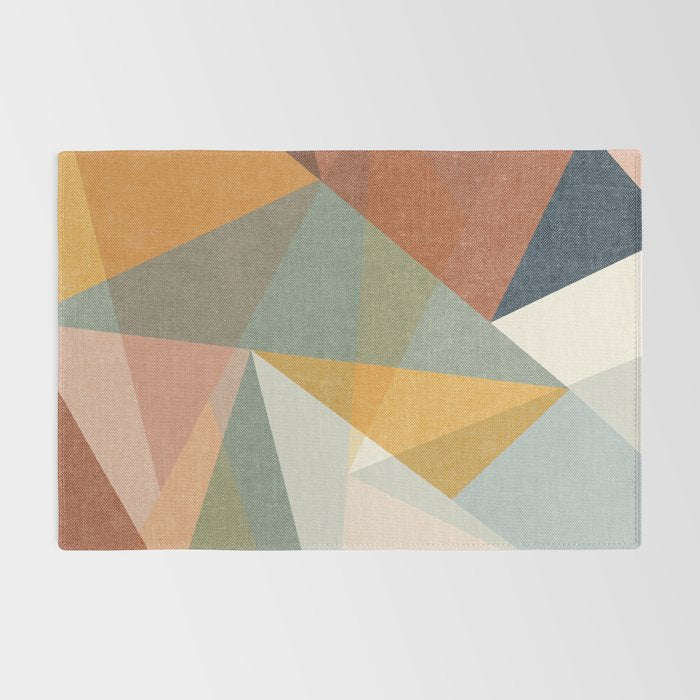 modern triangle mosaic - multi Rug Gallery Image 2