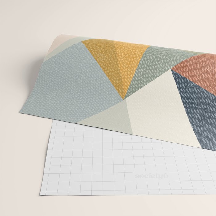 modern triangle mosaic - multi Wrapping Paper Gallery Image 2