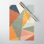 modern triangle mosaic - multi Wrapping Paper Gallery Image 1