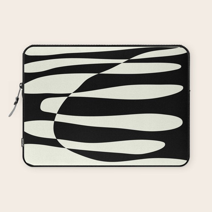 Abstract Composition in Black and White Laptop Sleeve Gallery Image 1