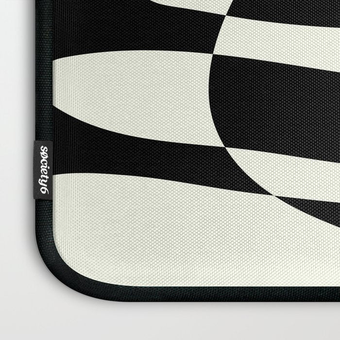 Abstract Composition in Black and White Laptop Sleeve Gallery Image 3