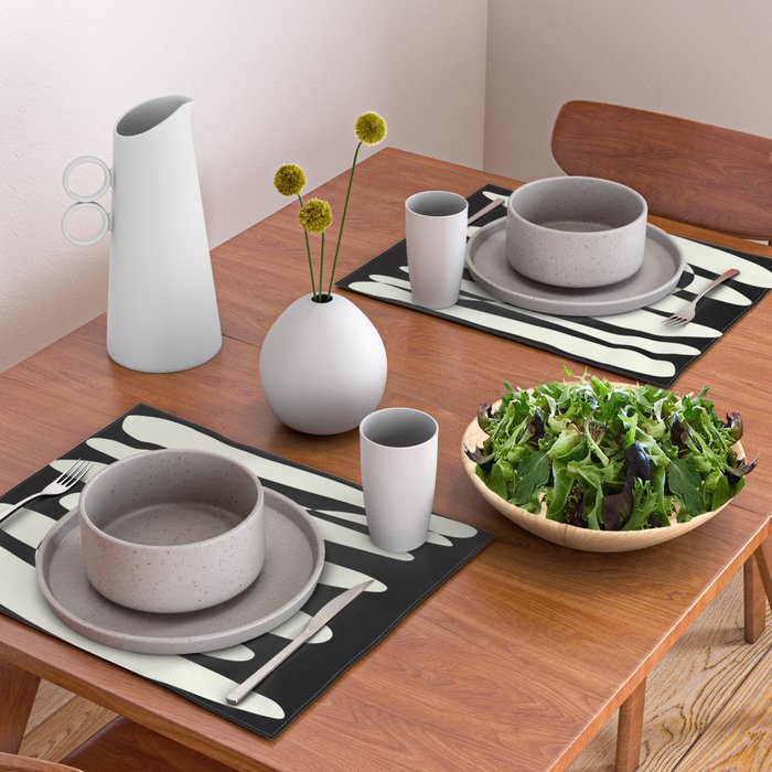 Abstract Composition in Black and White Placemat Gallery Image 2