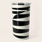 Abstract Composition in Black and White Travel Mug Gallery Image 1