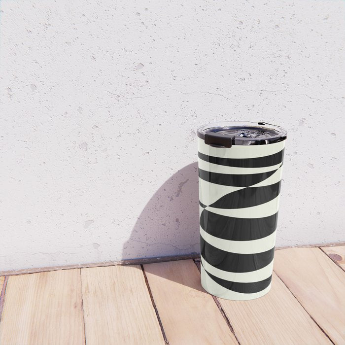 Abstract Composition in Black and White Travel Mug Gallery Image 4
