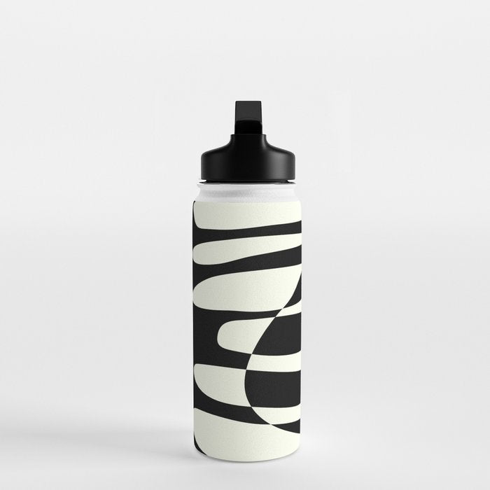 Abstract Composition in Black and White Water Bottle Gallery Image 3
