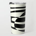 Abstract Composition in Black and White Travel Mug Gallery Image 3