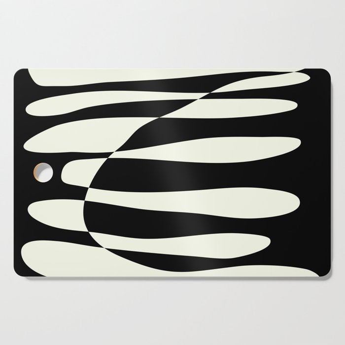 Abstract Composition in Black and White Cutting Board Gallery Image 1