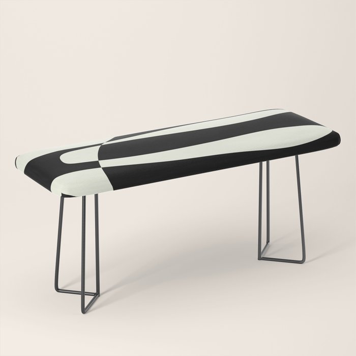Abstract Composition in Black and White Bench Gallery Image 1