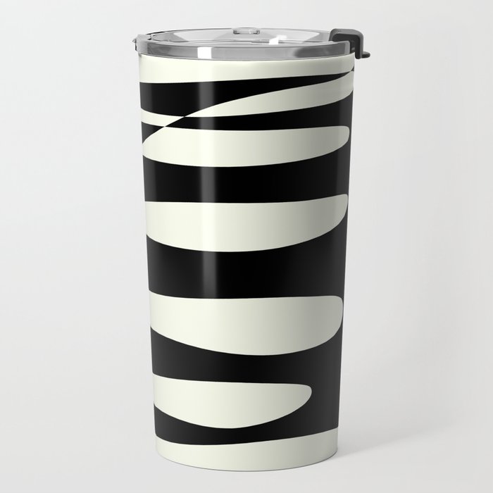 Abstract Composition in Black and White Travel Mug Gallery Image 2