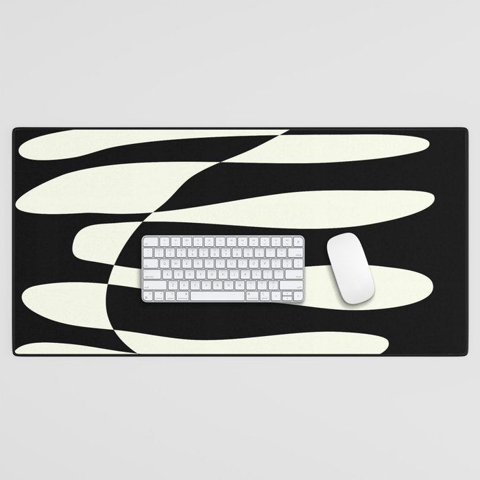 Abstract Composition in Black and White Desk Mat Gallery Image 1