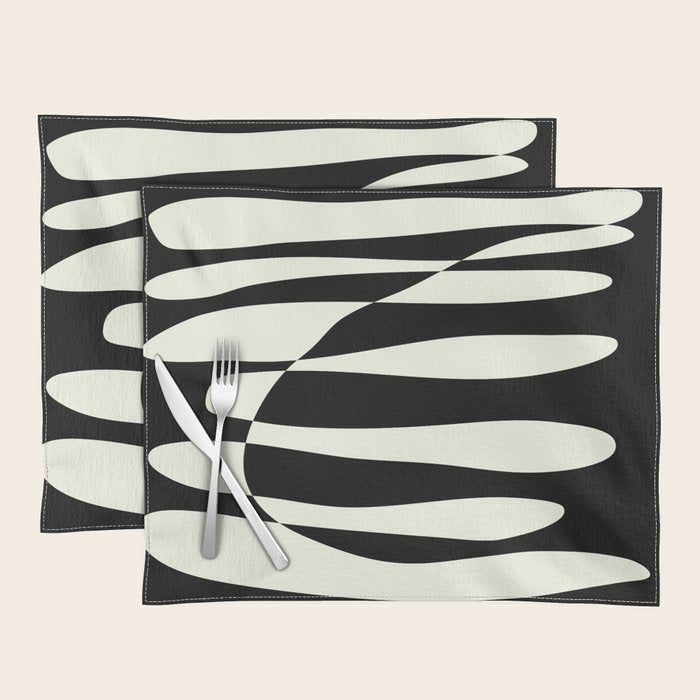 Abstract Composition in Black and White Placemat Gallery Image 1