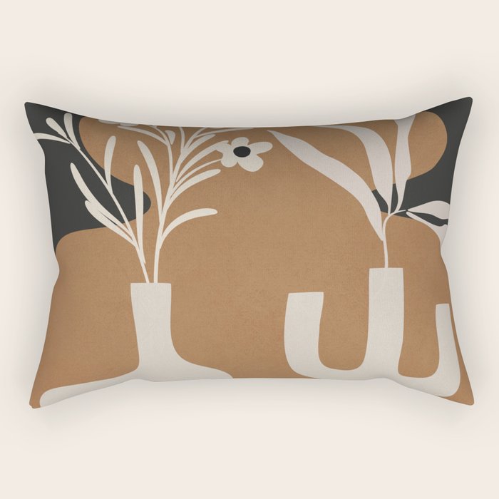 Abstract Blooms 1 Rectangular Pillow Gallery Image 2