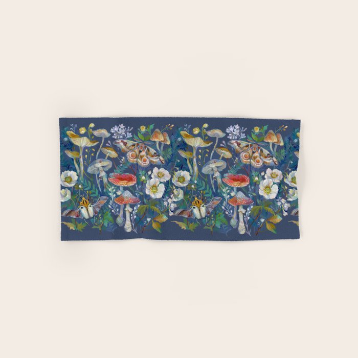 Goliath Beetle Mushroom Garden Bath Towel Gallery Image 1