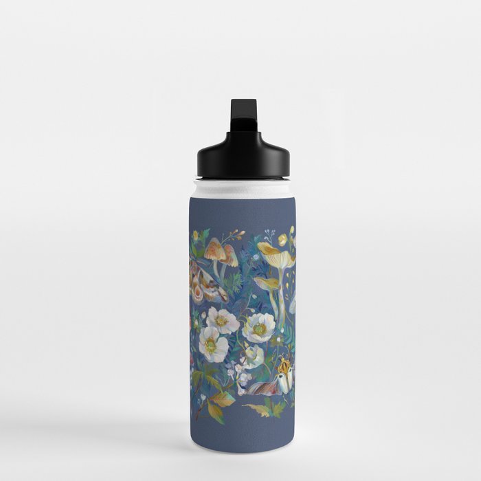 Goliath Beetle Mushroom Garden Water Bottle Gallery Image 3