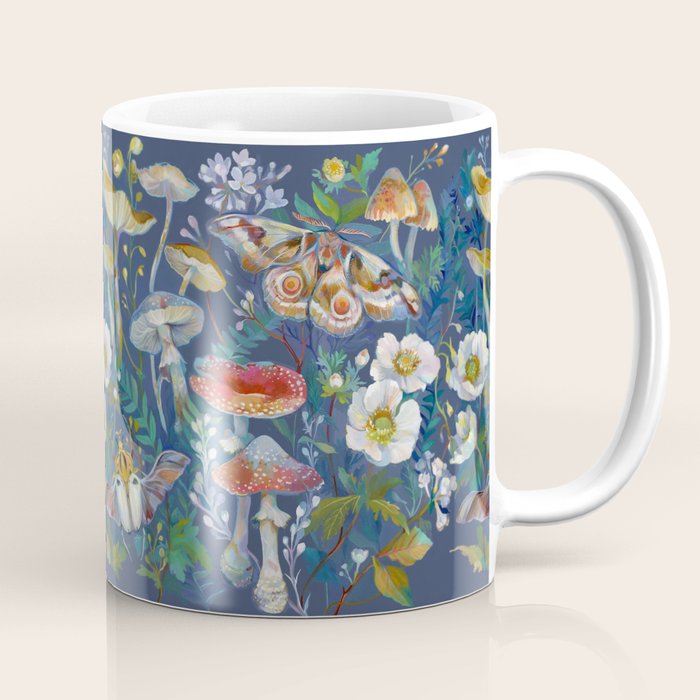 Goliath Beetle Mushroom Garden Coffee Mug Gallery Image 1