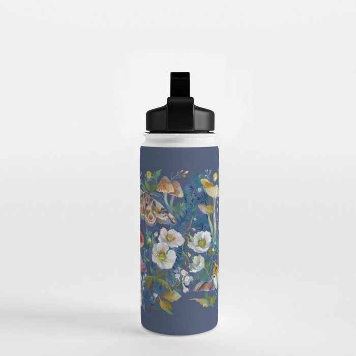 Goliath Beetle Mushroom Garden Water Bottle Gallery Image 2
