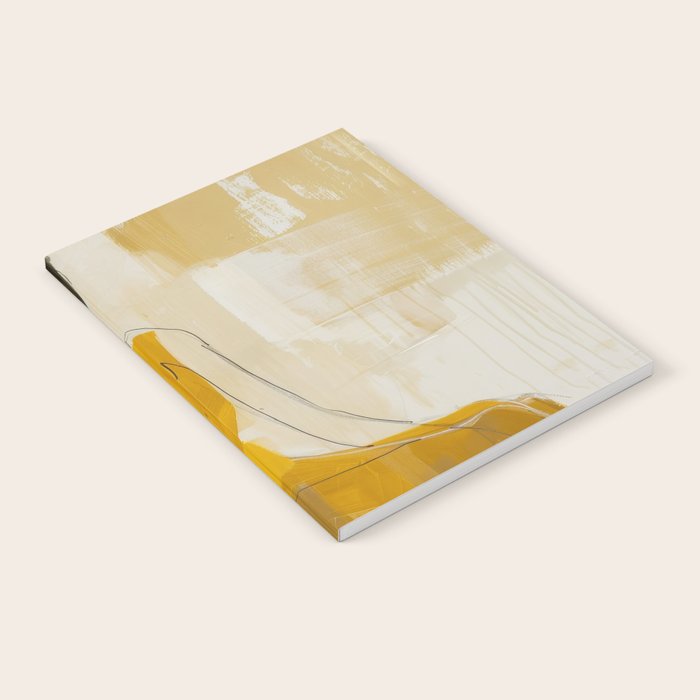 Modern Abstract Woman in Yellow Dress Notebook Gallery Image 2