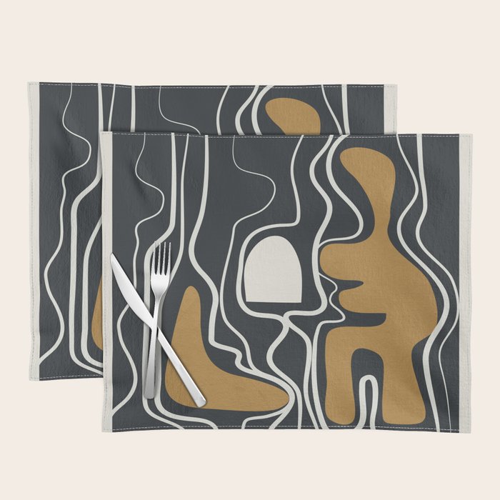 Minimal Abstract Form 1 Placemat Gallery Image 1