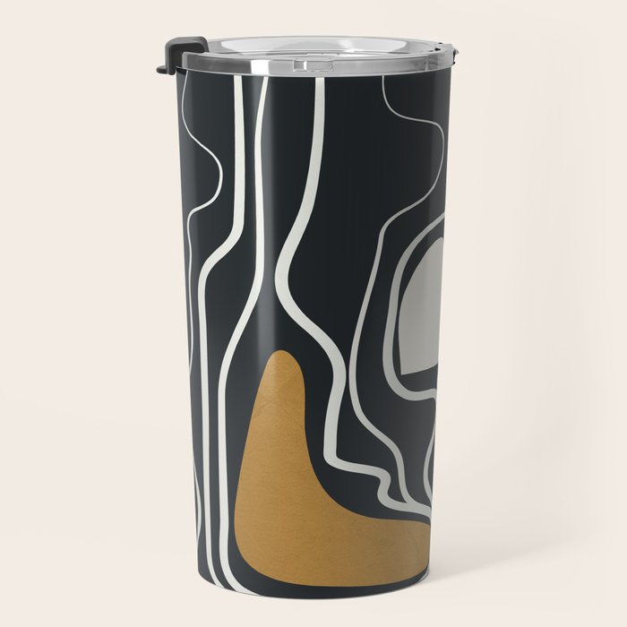 Minimal Abstract Form 1 Travel Mug Gallery Image 3