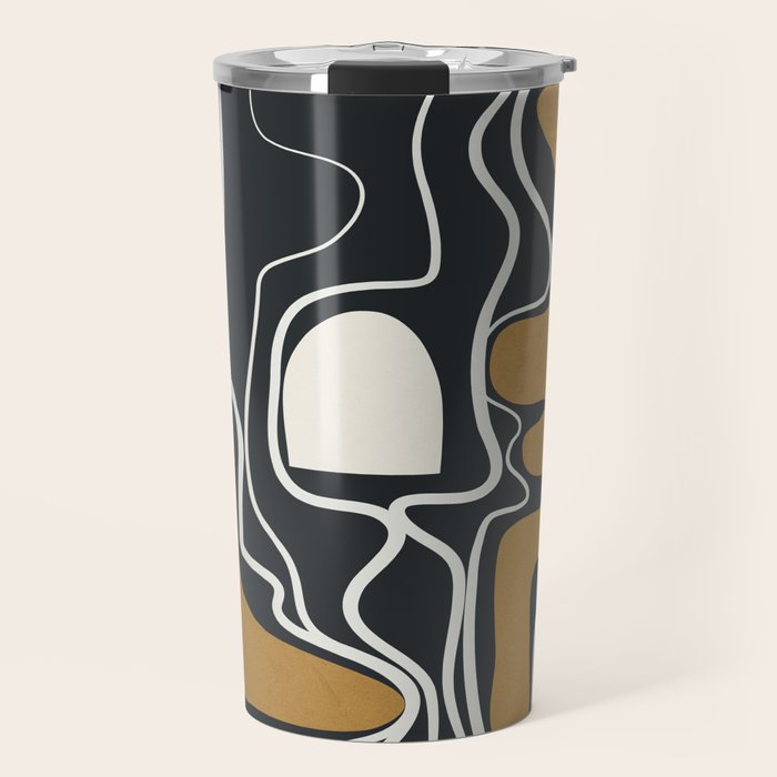 Minimal Abstract Form 1 Travel Mug Gallery Image 1