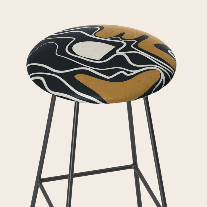 Minimal Abstract Form 1 Stool Gallery Image 2