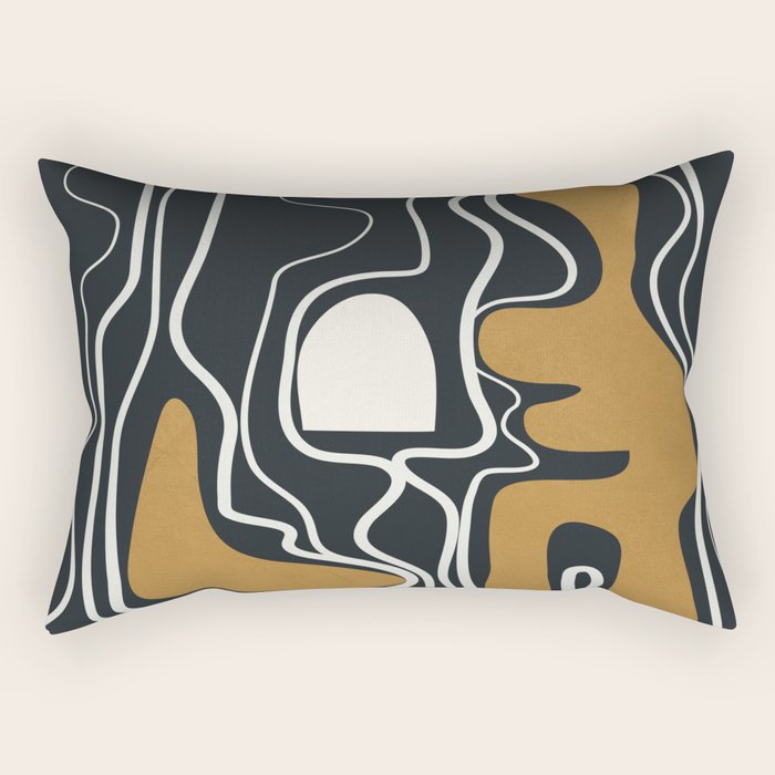 Minimal Abstract Form 1 Rectangular Pillow Gallery Image 2