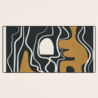 Minimal Abstract Form 1 Desk Mat Gallery Image 3