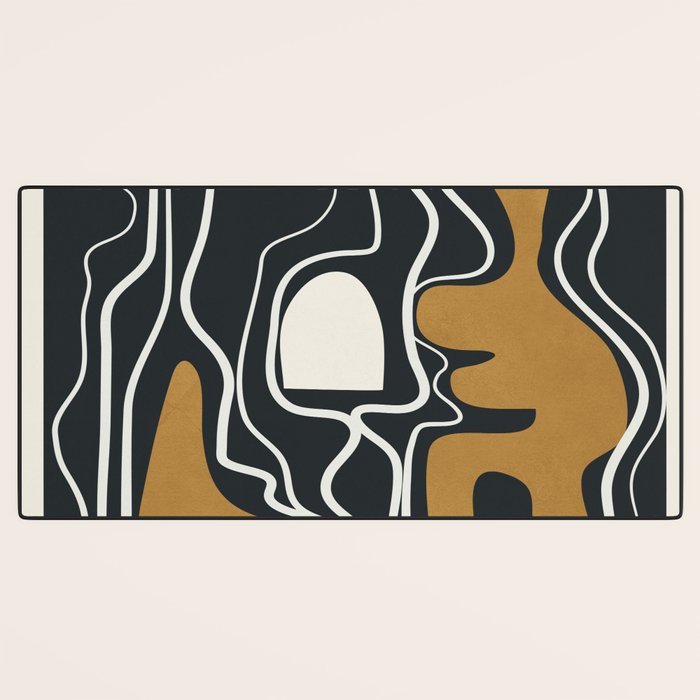 Minimal Abstract Form 1 Desk Mat Gallery Image 3