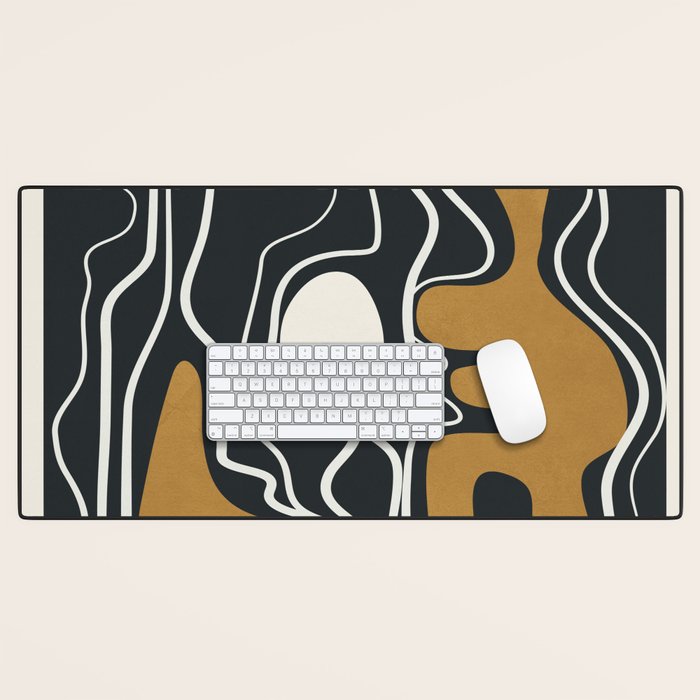 Minimal Abstract Form 1 Desk Mat Gallery Image 1