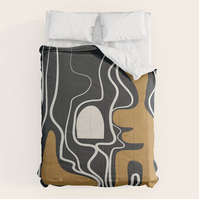Minimal Abstract Form 1 Comforter Gallery Image 1
