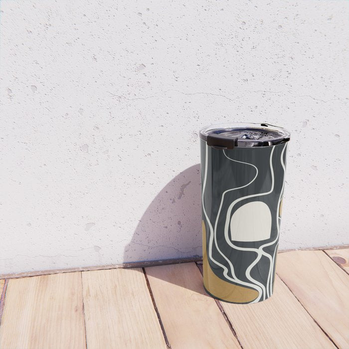 Minimal Abstract Form 1 Travel Mug Gallery Image 4