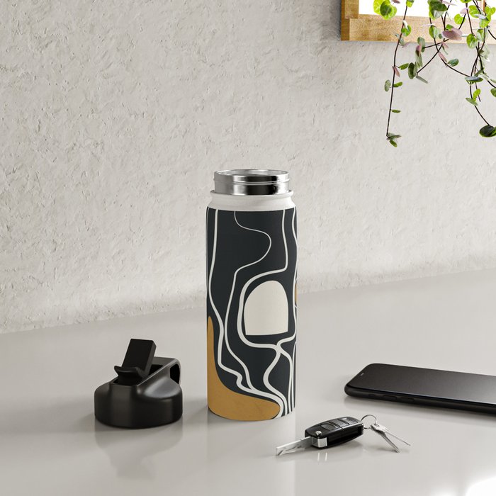 Minimal Abstract Form 1 Water Bottle Gallery Image 4