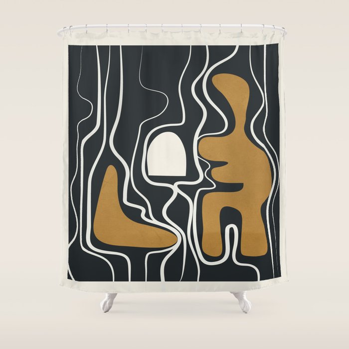 Minimal Abstract Form 1 Shower Curtain Gallery Image 1