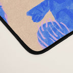 Sleepy Cozy Kitty Cats in Blue & Pink Desk Mat Gallery Image 4