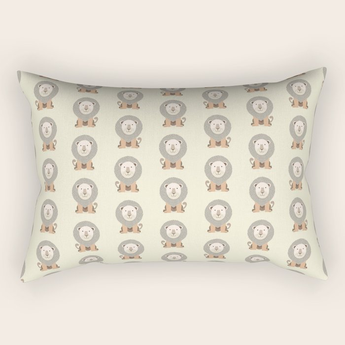 Whimsical Lion Rectangular Pillow Gallery Image 2