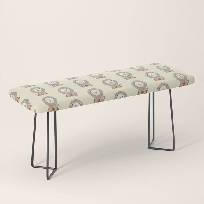Whimsical Lion Bench Gallery Image 1
