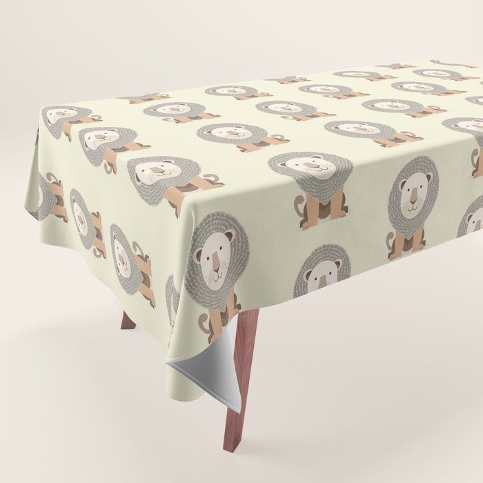 Whimsical Lion Tablecloth Gallery Image 1