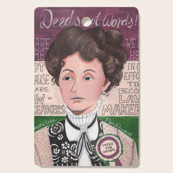 Emmeline Pankhurst portrait | votes for women  Cutting Board Gallery Image 1