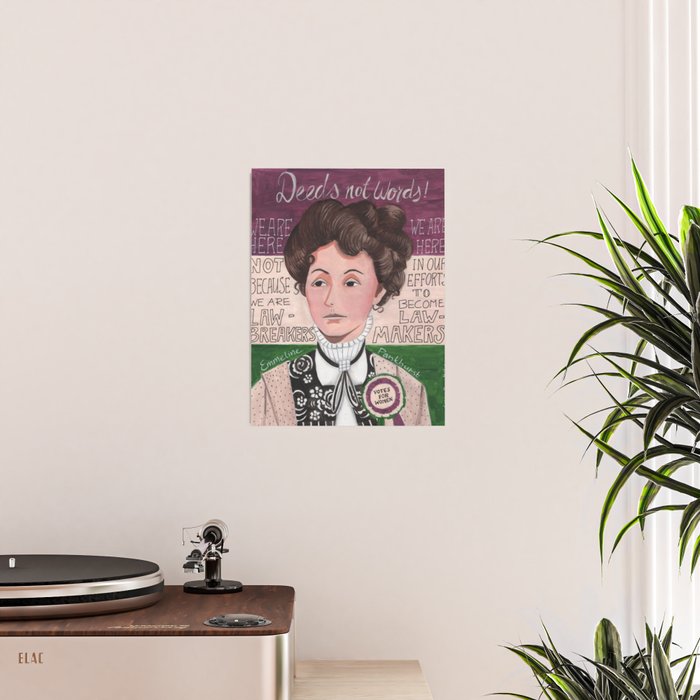 Emmeline Pankhurst portrait | votes for women  Poster Gallery Image 2