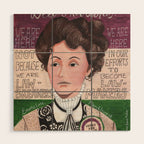 Emmeline Pankhurst portrait | votes for women  Wood Wall Art Gallery Image 1