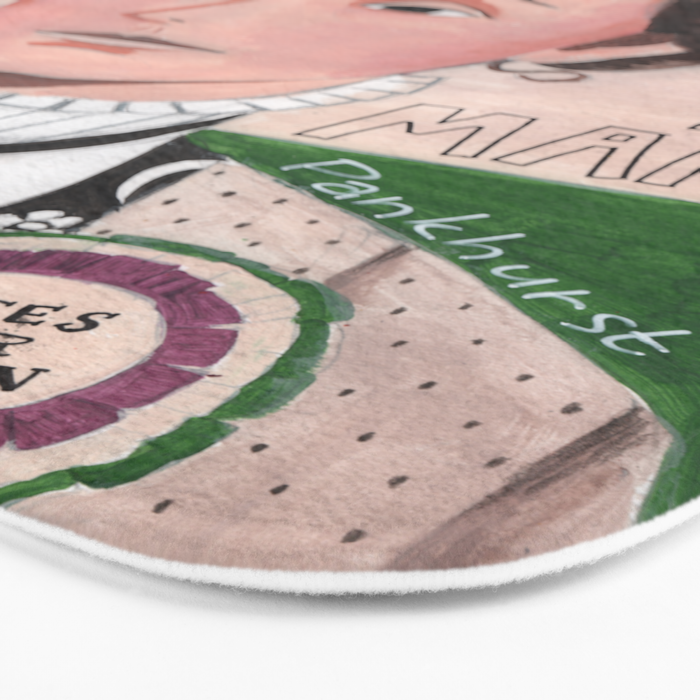 Emmeline Pankhurst portrait | votes for women  Bath Mat Gallery Image 3