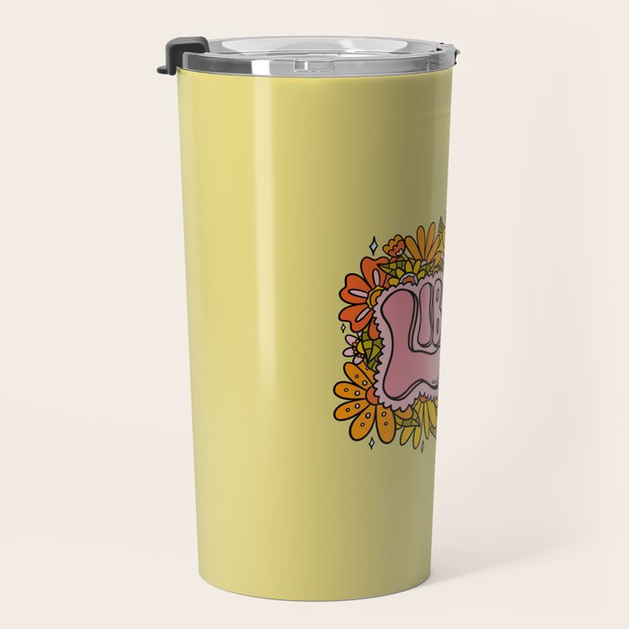 Libra Flowers Travel Mug Gallery Image 3