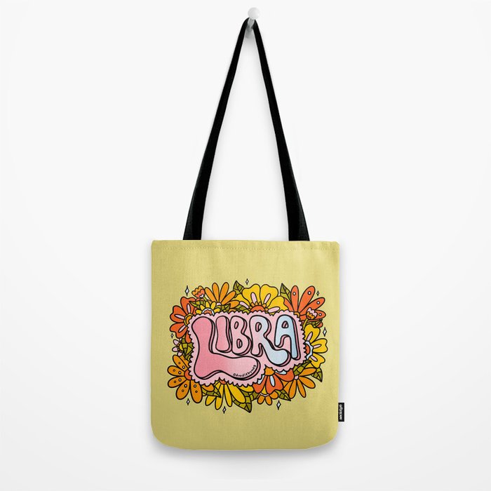 Libra Flowers Tote Bag Gallery Image 2
