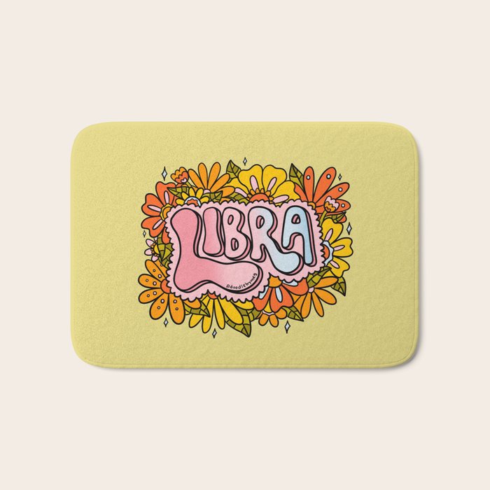 Libra Flowers Bath Mat Gallery Image 1