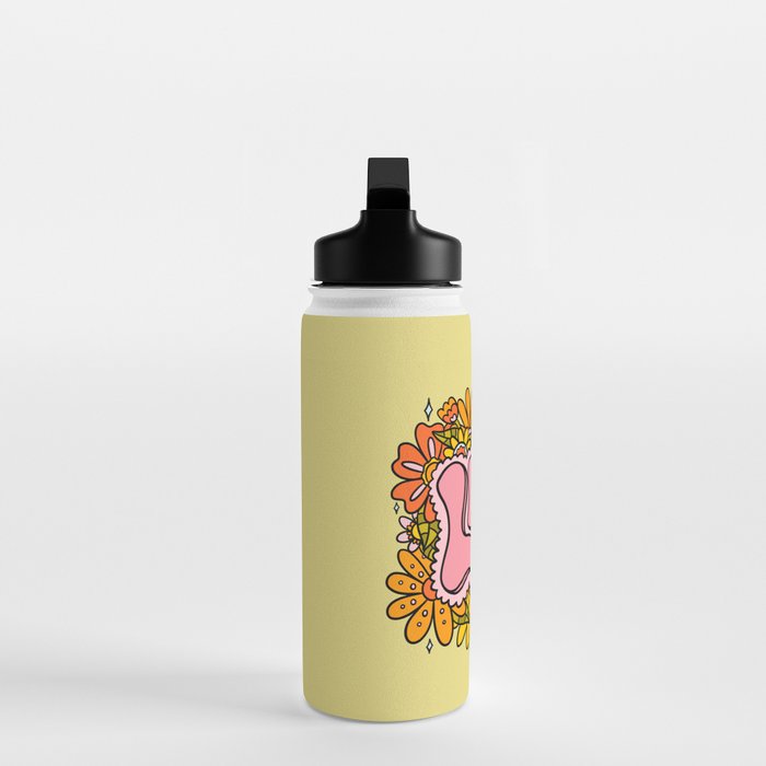 Libra Flowers Water Bottle Gallery Image 3