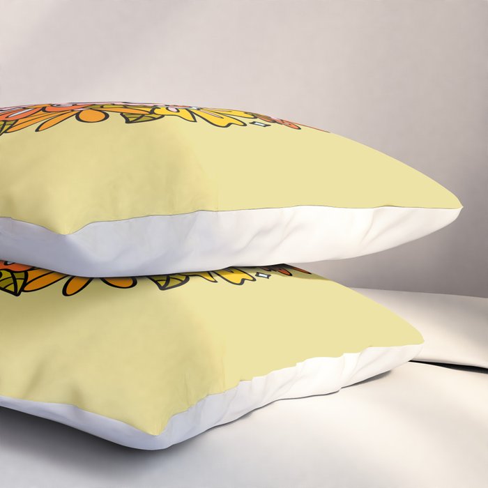 Libra Flowers Pillow Sham Gallery Image 3