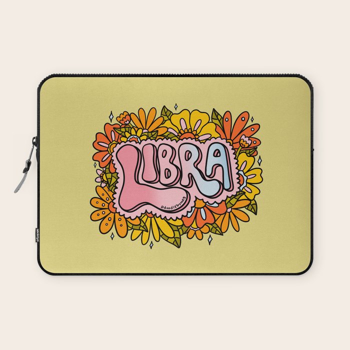 Libra Flowers Laptop Sleeve Gallery Image 1