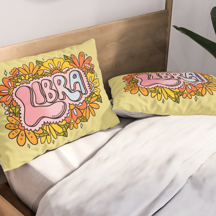 Libra Flowers Pillow Sham Gallery Image 2