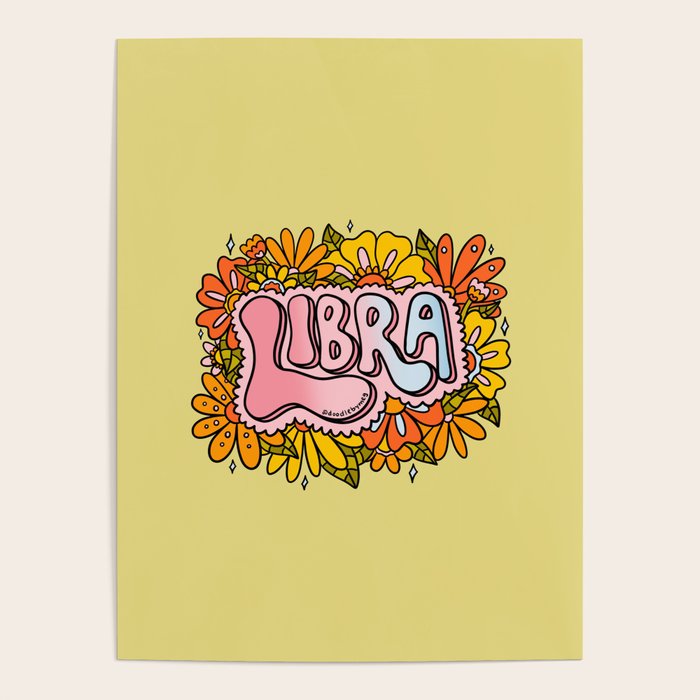 Libra Flowers Poster Gallery Image 4